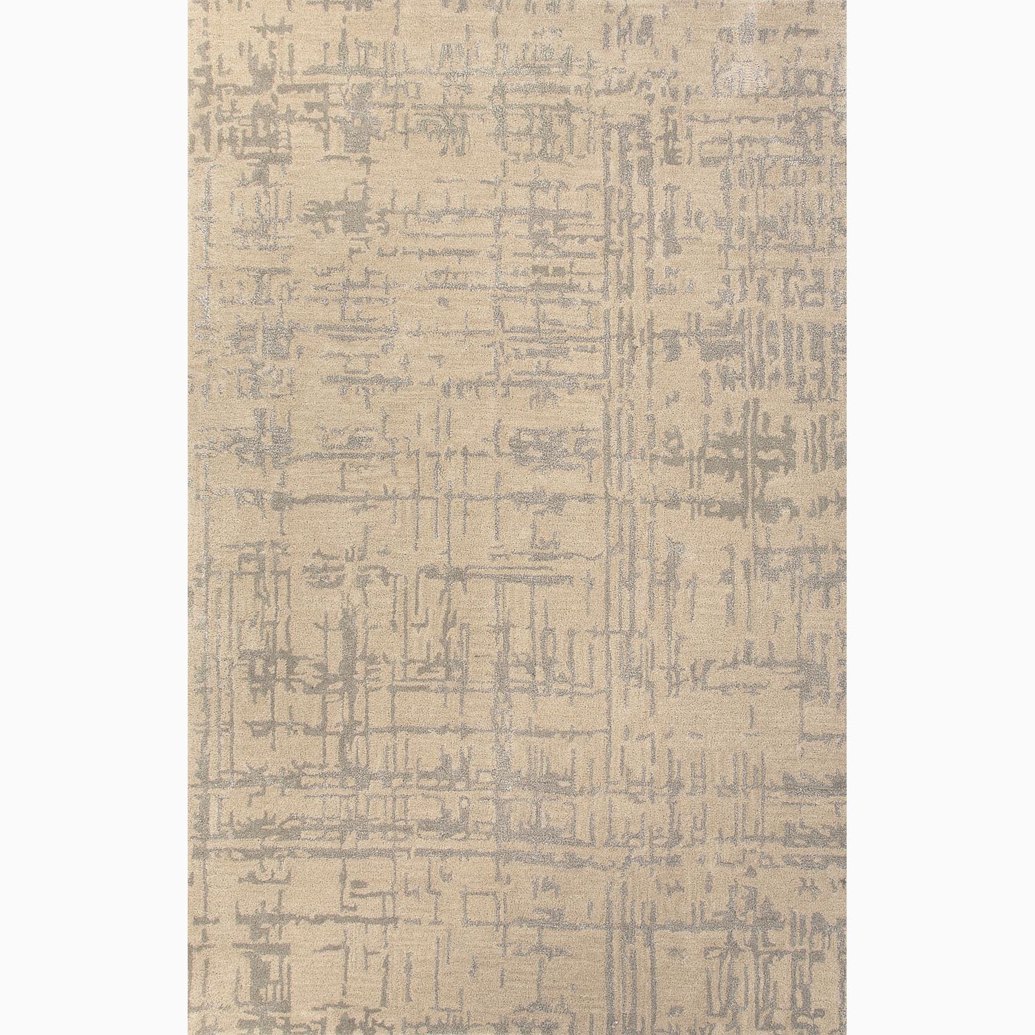 Handmade Taupe/ Gray Wool/ Art Silk Te x tured Rug (9 x 12)