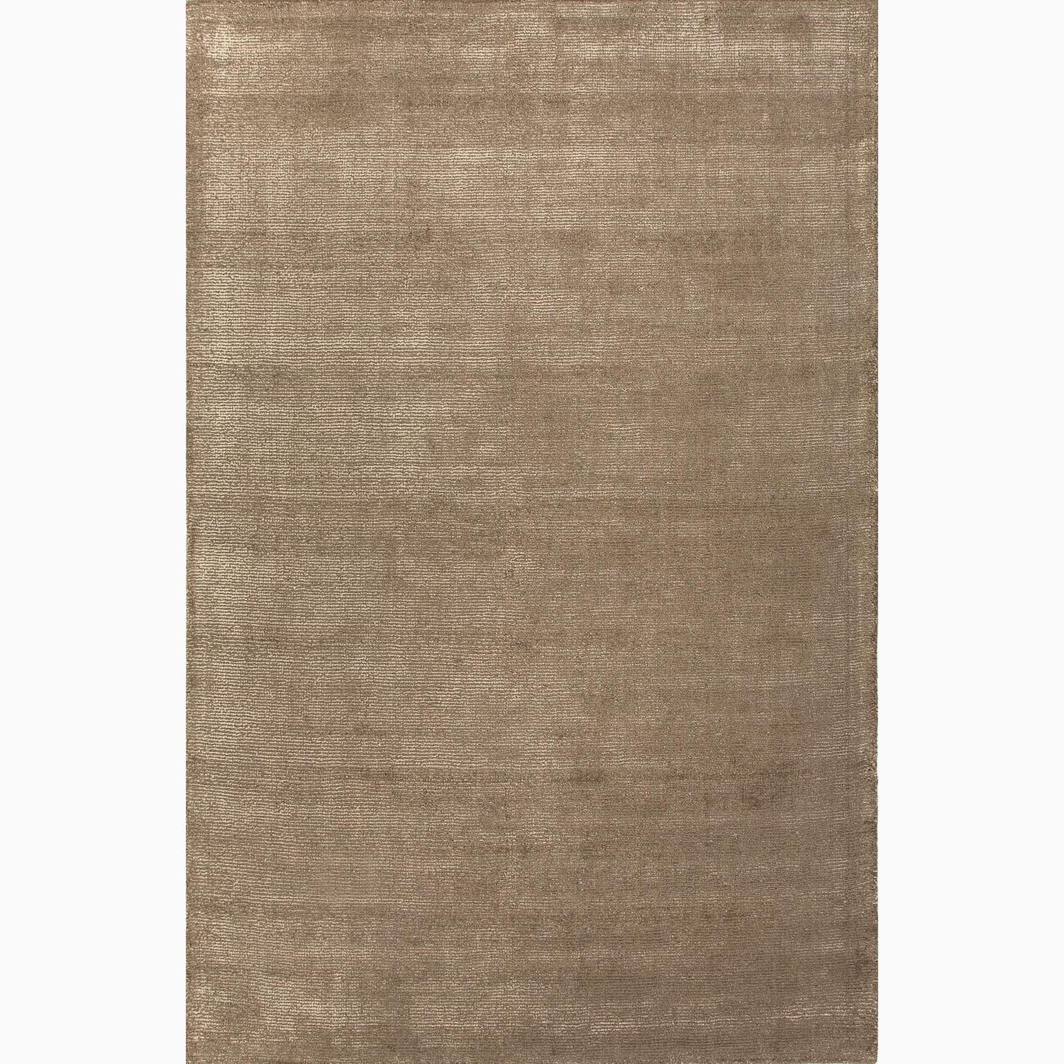 (^.^)/  Handmade Brown Wool/ Art Silk Plush Pile Rug (8 x 10)