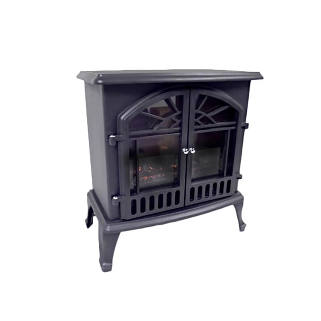 Wood Burning Stove Electric Log Fire Portable Metal Vintage Charm ...