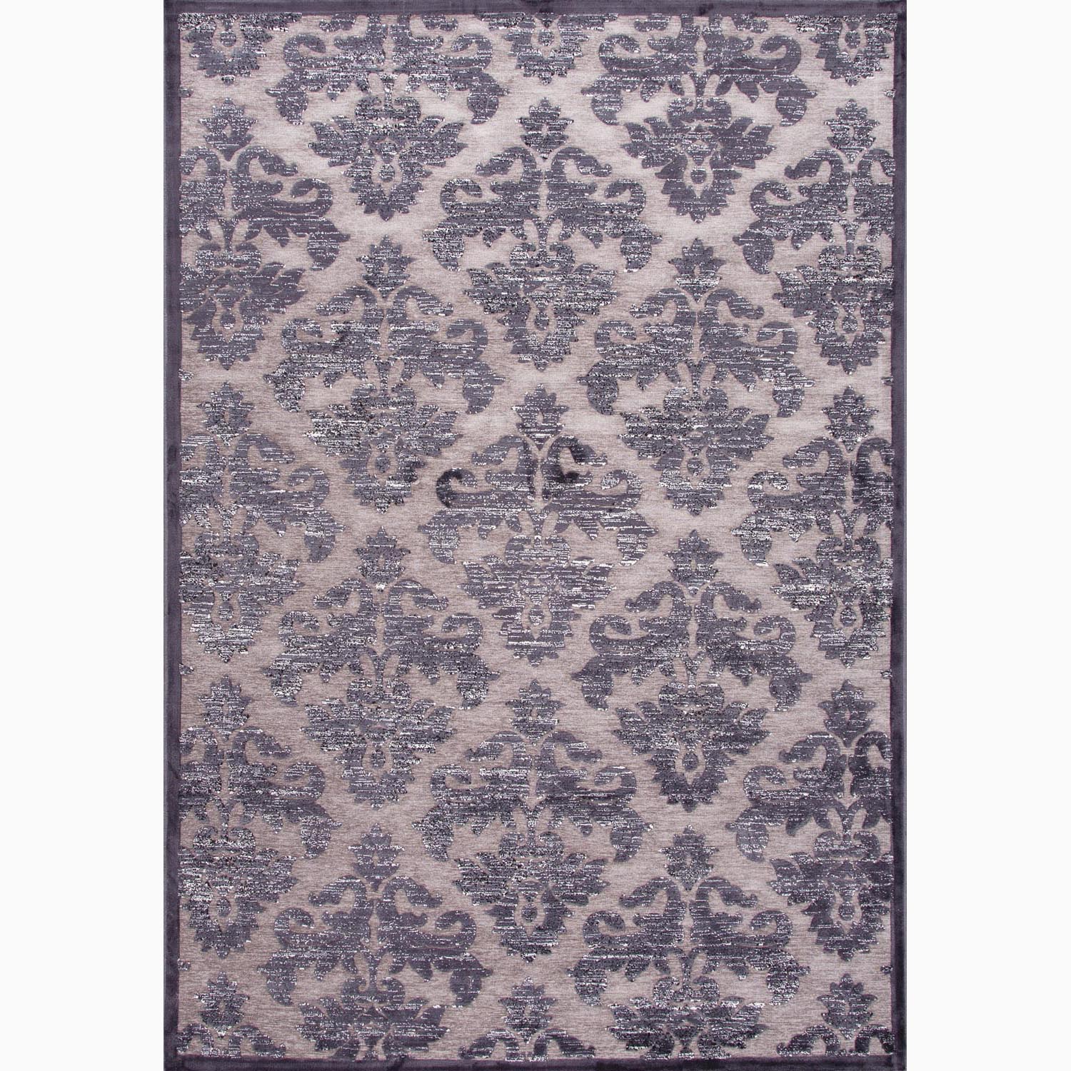 Big Save Handmade Floral Pattern Gray/ Tan Art Silk/ Chenille Rug (9 x 12)