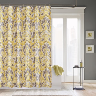 Madison Park Palermo Microfiber Shower Curtain