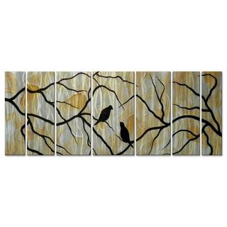 [1] Brittney Hallowell 'Your Love Warms My Heart' Metal Wall Art 7-piece Set