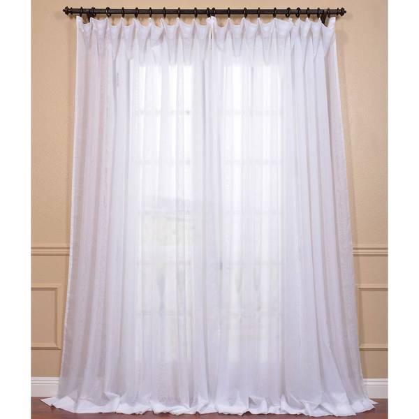 Wrap Around Curtain Rod Neutral Sheer Curtains