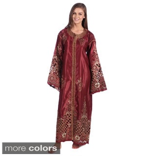 Handmade Moroccan Caftan with Gold Embroideries