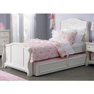 Now Sale Arielle Full Antique White Youth Sleighbed and Twin Trundle
