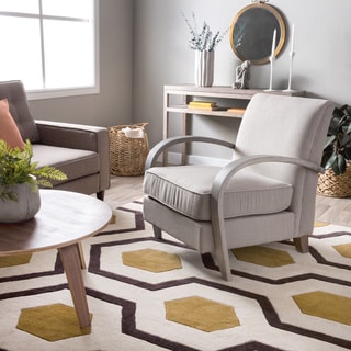 Bloomington Beige Linen Arm Chair