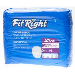 Medline Fit Right Ultra Protective Underwear (80 Count)-Image