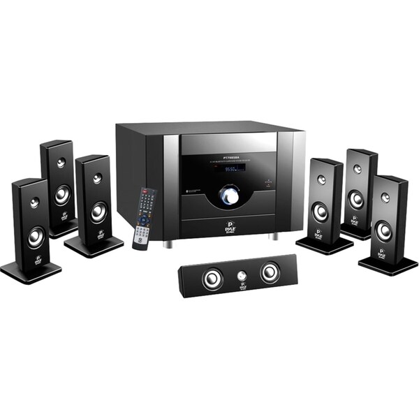 PylePro PT798SBA 7.1 Home Theater System - 500 W RMS - Amplifier - Pi