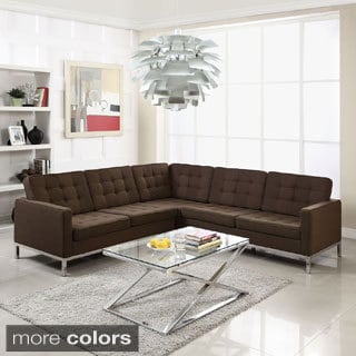 Wool L-Shaped Sectional Sofa