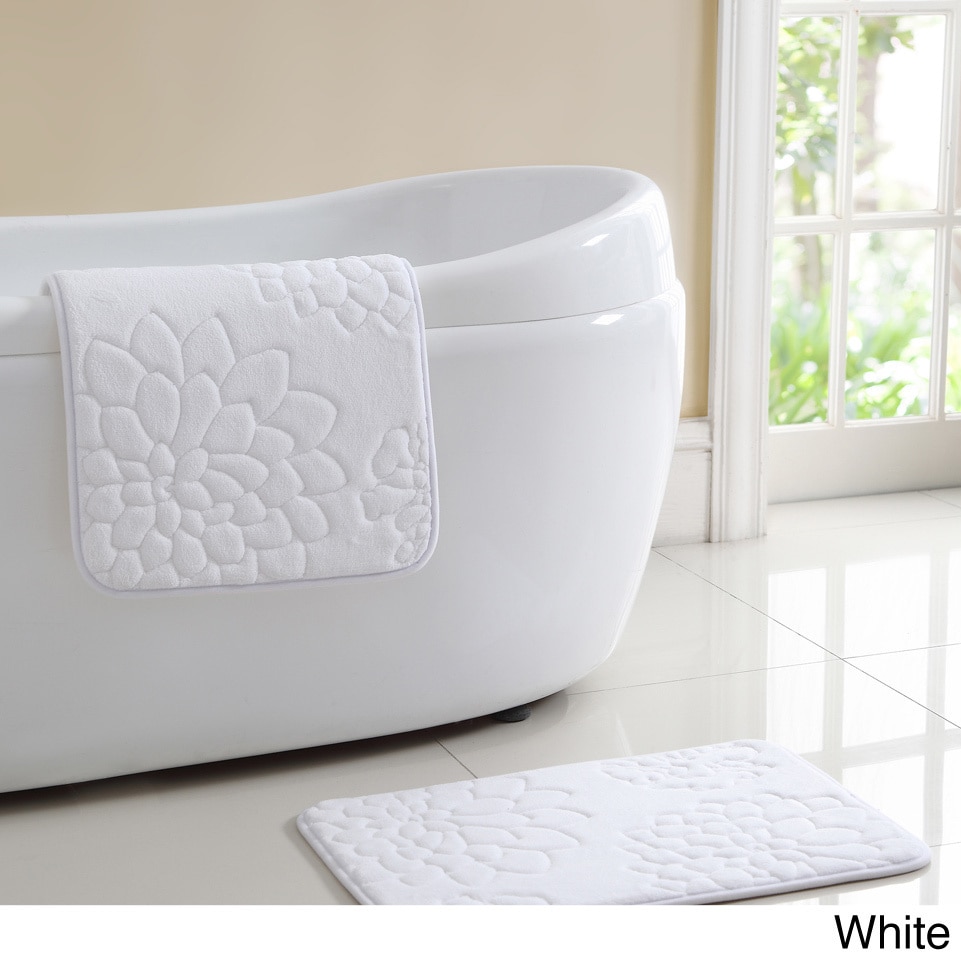 Kaden Memory Foam 2piece Bath Mat Set Overstock Shopping The Best