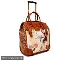 Nicole Lee Special Print Rolling 16-inch Laptop Travel Bag