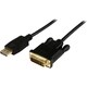 StarTech.com 3 ft DisplayPort to DVI Active Adapter Converter Cable -
