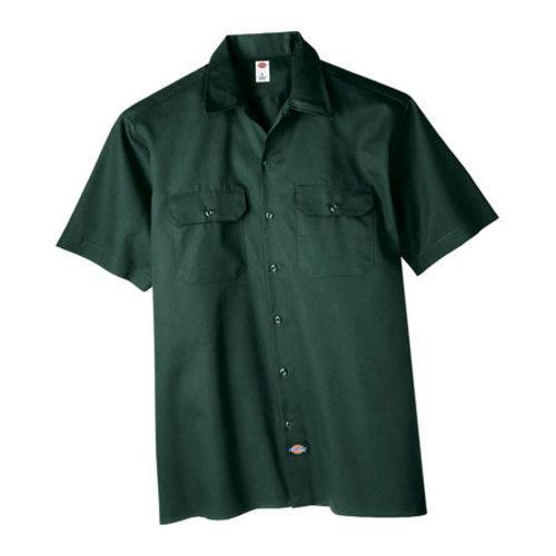 Men's Dickies Short Sleeve Work Shirt Hunter Green 16882077