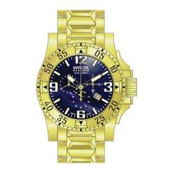 Men's Invicta Excursion 80558 Gold Stainless Steel/Blue