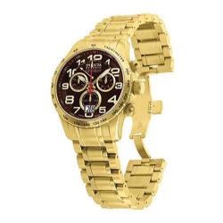 Men's Invicta Reserve 10742 Gold Stainless Steel/Brown