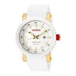 Men's Red Line 18002-YG-02 White Silicone/White