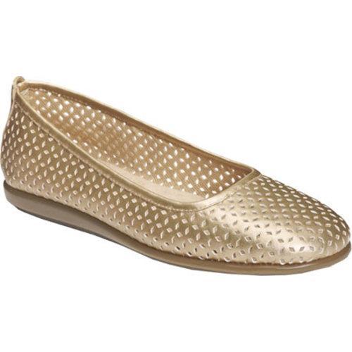 Women's A2 by Aerosoles Solsa Dance Gold Metallic Faux Leather