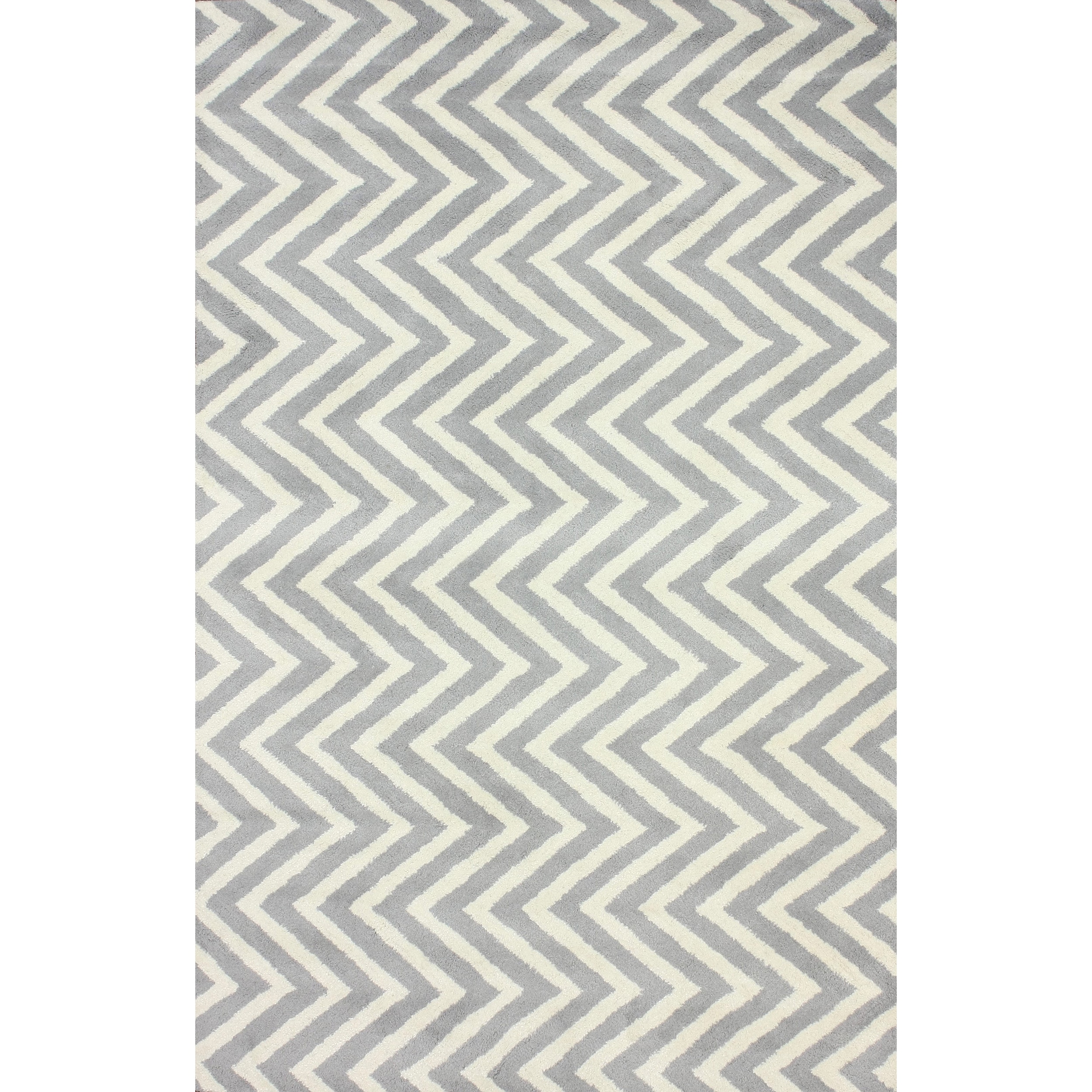 Nuloom Handmade Vertical Chevron Wool Rug (5 X 8)