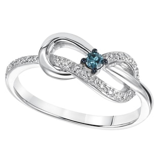 Womens diamond infinity ring
