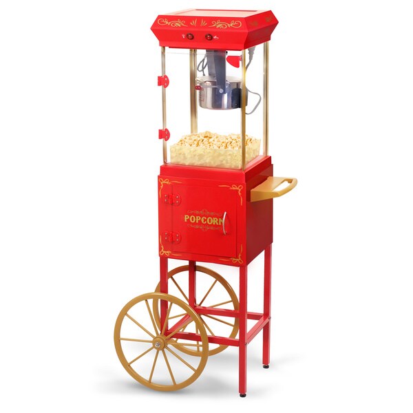 Maxi- Matic EPM-299 Red and Gold Popcorn Trolley