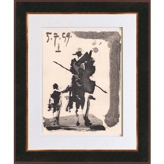 (^.^)/  Pablo Picasso 'Number 2 dated 5/7/59' Bichromie Framed