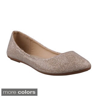 Old Navy Womens Pointed Toe Flats - Black