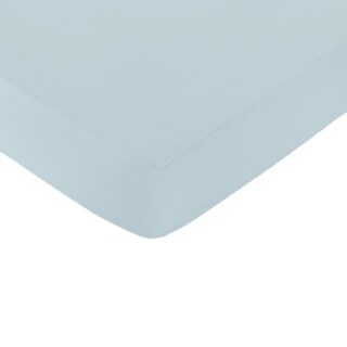 Sweet Jojo Designs Hayden Blue Fitted Crib Sheet-Image