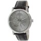 Kenneth Cole Men's Dress Sport Brown Leather Strap Grey Dial Watch 