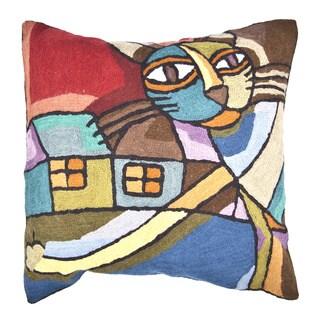 Throw+Pillows+From+India Handmade Multi-colored Dog Throw Pillow (India) Today: $48.49 Add to ...