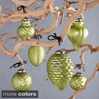Find Cheap Price Fiona Handmade Glass Ornaments Unique Shapes (Set of 6)
