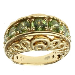 dallas prince peridot ring silver gold