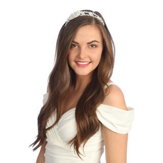 Amour Bridal Vintage Rhinestone Embellished Headpiece-Image