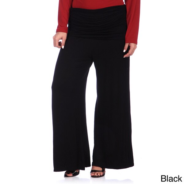 black palazzo pants plus size