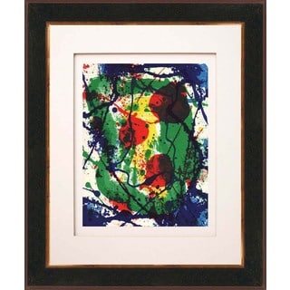 Today Sale Sam Francis 'Untitled - N10-1' Original Lithograph Framed