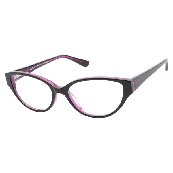 Touch by Alyssa Milano 102 Black Pink Prescription Eyeglasses Touch by Alyssa Milano 102 Black Pink Prescription Eyeglasses