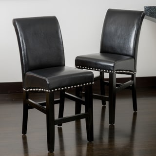 ===>  Christopher Knight Home Lisette Leather Counter Stool (Set of 2)