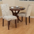 Christopher Knight Home French Beige Printed Linen Dining Chair (Set of 2)