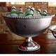 Beaded 16-inch Aluminum Punch Bowl