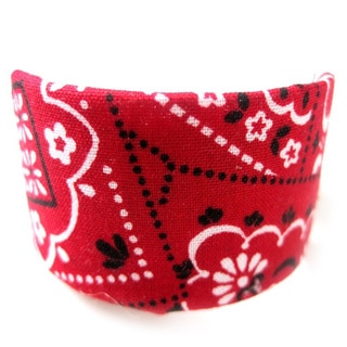 Crawford Corner Shop Red Bandana Ponytail Hair Clip-Image