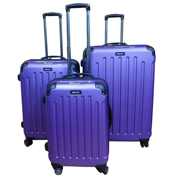 Cole Purple Renegade 3piece Hardside Spinner Luggage Set