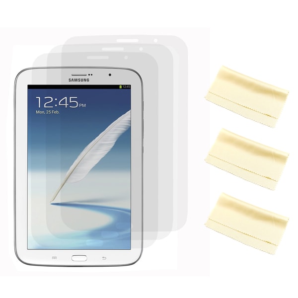Gearonic 3 Piece Clear Screen Protector for Samsung Note 8.0 Tablet