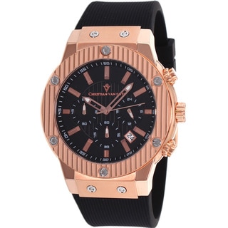 Christian Van Sant Men's Monarchy Rubber Strap Watch