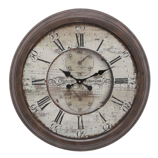 Metal Wall Clock Overstock Shopping Great Deals on Clocks