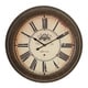 Roman Numeral Metal Wall Clock