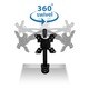 Mount-It! 2-way Adjustable Black LCD/ LED Tilting Desk Mount Bracket