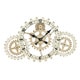 Metal Wall Clock with Elegant Grandeur and Majestic Charm
