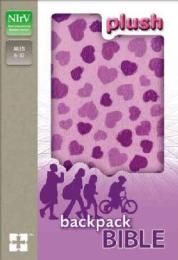 Holy Bible: New International Reader's Version, Purple Hearts Plush Backpack Bible (Hardcover)