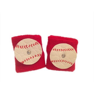 Mini e Boutique Leather Baseball Wristband-Image