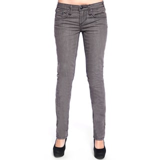 Stitch's Women's Slim Fit Grey Straight Leg Denim Jeans-Image