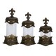 Traditional Polystone Glass Canister Set